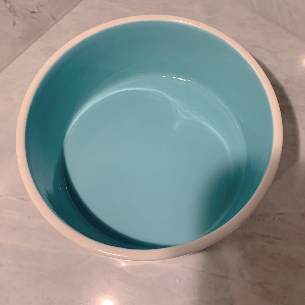 Rae Dunn NOSH bowl with blue interior - Picture 3 of 7